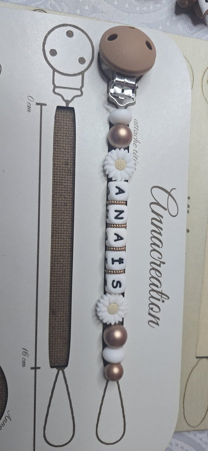 Attache tetine personnalisé